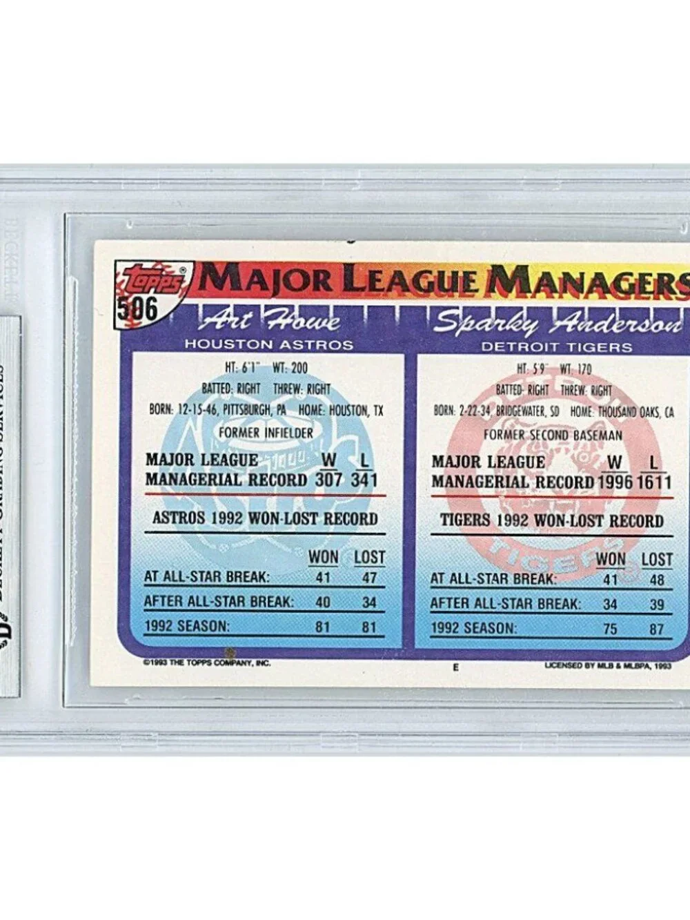 Topps art howe